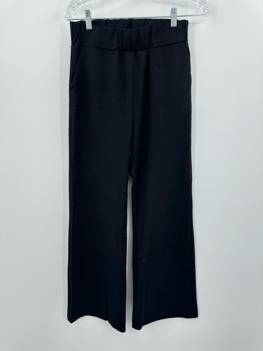 LBLC The Label Women's Black Pull On Wide-Leg Trousers Size Medium